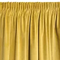 Zasłona musztardowa z miękkiego welwetu 140x250 cm taśma - SUZANA