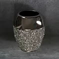 Wazon ceramiczny PALMERA zdobiony drobnymi kryształkami, w stylu glamour