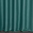 Zasłona szyta na taśmie 5 cm turkusowa tkanina zaciemniająca, strukturalna typu dimout