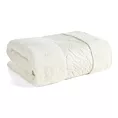 Ręcznik kąpielowy 50x90 cm bawełniany kolor kremowy zdobiony metaliczna nicią 500 g/m2 ROYAL