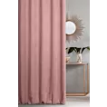 Zasłona szyta na taśmie 5 cm ciemnoróżowa z miękkiej strukturalnej tkaniny welwetowej