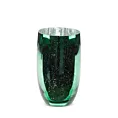Wazon MOLLY ze szkła artystycznego zielono-srebrnego