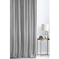 Zasłona szyta na taśmie 5 cm LUXOR szara z eleganckiej lśniącej tkaniny o drobnym splocie