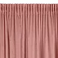 Zasłona welwetowa ciemnoróżowa gładka 140x300 cm taśma - PIERRE