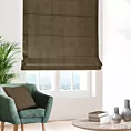 Roleta rzymska ENYA jasnobrązowa z miękkiej półmatowej tkaniny welwetowej