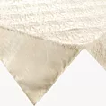 Bieznik na stół beżowy 85x85 cm żakardowy ALINA z subtelnym delikatnym wzorem przecierki