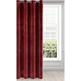 Zasłona ciemnobordowa z ekskluzywnego aksamitnego welwetu 290 g/m2 140x250 cm 10 szt. przelotek - RIA - Diva Line - kolekcja AMAROSA