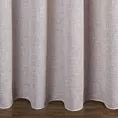 Zasłona szyta na taśmie 5 cm CASSIA beżowa z miękkiej tkaniny o regularnym, luźnym splocie, wykończona obciążńikiem