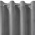 Zasłona welwetowa srebrna 140x250 cm przelotka - ROSA - Design 91