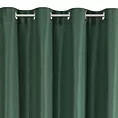 Zasłona ciemnozielona z gładkiej matowej tkaniny 140x250 cm przelotka - ADARI