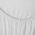 Prześcieradło jersey z gumką 220x200 cm z bawełny kolor biały 140 g/m2