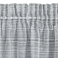 Dekoracja okienna szara w poprzeczne prążki z efektem deszczyku, półprzezroczysta 140x300 cm taśma - ARIA