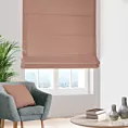 Roleta rzymska jasnowrzosowa z miękkiej półmatowej tkaniny welwetowej