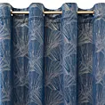 Zasłona welwetowa granatowo, szampańska z motywem roślinnym 140x250 cm przelotka - GOJA - Pierre Cardin