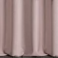 Zasłona szyta na taśmie 5 cm pudrowo różowa o naturalnym charakterze, z widocznym, ozdobnym splotem