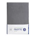 Prześcieradło frotte z gumką 140x200 cm z bawełny kolor stalowy 170 g/m2 Design 91