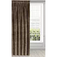 Zasłona brązowa z ekskluzywnego aksamitnego welwetu 290 g/m2 140x270 cm taśma - RIA - Diva Line