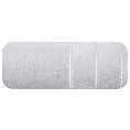Ręcznik kąpielowy 50x90 cm bawełniany kolor srebrny z welwetową bordiurą 500 g/m2 MARI