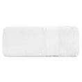 Ręcznik do rąk 30x50 cm bawełniany kolor biały z żakardową bordiurą 500 g/m2 KAYA