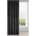 Zasłona czarna z ekskluzywnego aksamitnego welwetu 290 g/m2 140x270 cm taśma - RIA - Diva Line