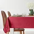 Obrus bordowy 145x220 cm welwetowy VELVET z ozdobną listwą