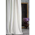 Zasłona szyta na taśmie 5 cm ITALIA kremowa z tkaniny welwetowej o delikatnym połysku