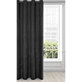 Zasłona czarna z matowego welwetu 140x250 cm przelotka - MILO