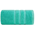 Ręcznik kąpielowy 100x150 cm bawełniany kolor miętowy z ozdobną bordiurą 500 g/m2 MILO