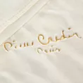 Koc 160x220 cm kremowy o wysokiej gramaturze z haftowanym logo CLARA Pierre Cardin