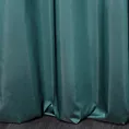 Zasłona szyta na taśmie 5 cm ciemnoturkusowa z gładkiej tkaniny z delikatnym połyskiem Italissima Eva Minge