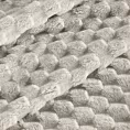 Koc 150x200 cm beżowy bardzo miękki w dotyku z wytłaczanym wzorem 3D CINDY 6 Design 91