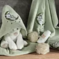 Ręcznik kąpielowy dziecięcy 50x90 cm bawełniany kolor miętowy z aplikacją misia 450 g/m2 BABY 74