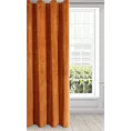 Zasłona ruda z ekskluzywnego aksamitnego welwetu 290 g/m2 140x250 cm 10 szt. przelotek - RIA - Diva Line