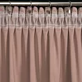 Zasłona welwetowa pudrowo różowa 140x270 taśma - AIR - Diva Line