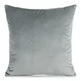 Poszewka na poduszkę 45x45 cm welwetowa, gładka srebrna o delikatnym połysku GAJA 1