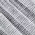 Firana szara z efektem deszczyku w poprzeczne prążki 140x250 cm przelotka ARIA
