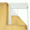 Roleta rzymska DORA - HIT musztardowa z miękkiej tkaniny o welurowej strukturze