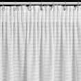 Zasłona biała zdobiona nicią szenilową z tkaniny szyfonowej 135x270 taśma - REINA - Eva Minge