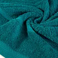 Ręcznik do rąk 30x50 cm bawełniany kolor turkusowy ze wzorem zygzaka 500 g/m2 KALIA Reina Line