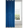 Zasłona granatowa z wytłaczanego welwetu 140x250 cm przelotka - JULIA