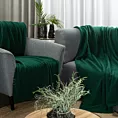 Koc 200x220 cm ciemnozielony wyjątkowo i magicznie miękki BUKLA