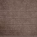 Ręcznik kąpielowy 50x90 cm bawełniany kolor jasnobrązowy z lśniącymi paseczkami 500 g/m2 DALI