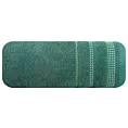 Ręcznik kąpielowy 50x90 cm bawełniany kolor butelkowy zielony z ozdobnym stębnowaniem 500 g/m2 POLA