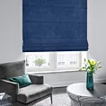 Roleta rzymska GEMMA granatowa ze szlachetnej grubej tkaniny welwetowej o gramaturze 400g/m2