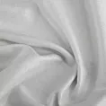 Zasłona szyta na taśmie 5 cm biała z tkaniny z mieszanką lnu i wiskozy, w stylu eko, z delikatnym połyskiem