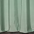 Zasłona szyta na taśmie 5 cm miętowa z gładkiej tkaniny z delikatnym połyskiem