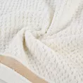 Ręcznik do rąk 30x50 cm bawełniany kolor kremowy w pasy 500 g/m2 MADLEN