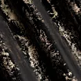 Tkanina zasłonowa, gruba, welwetowa, z przecieranym złotym nadrukiem, wzór marmurkowy z kolekcji Pierre Cardin