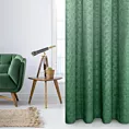 Zasłona welwetowa, zielona wytłaczana 40x250 cm przelotka - ELLEN - Design 91