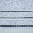 Ręcznik kąpielowy 70x140 cm bawełniany kolor niebieski z ozdobnym stębnowaniem 500 g/m2 POLA